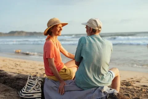 couple sur la plage